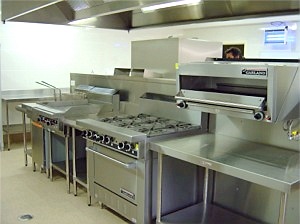 gas cooking area